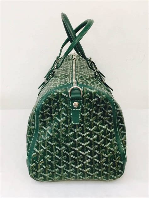 green goyard duffle bag|More.